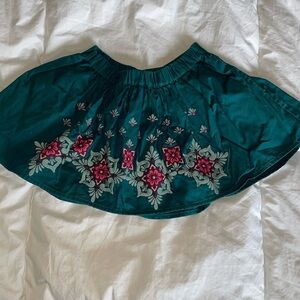 Darling Tea embroidered skirt